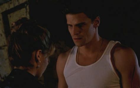 Angel actor David Boreanaz was frequently naked on the Buffy